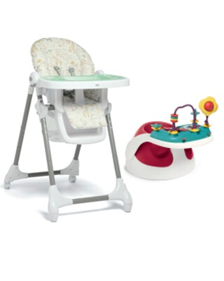 Baby Snug Red with Snax Highchair Jungle Club